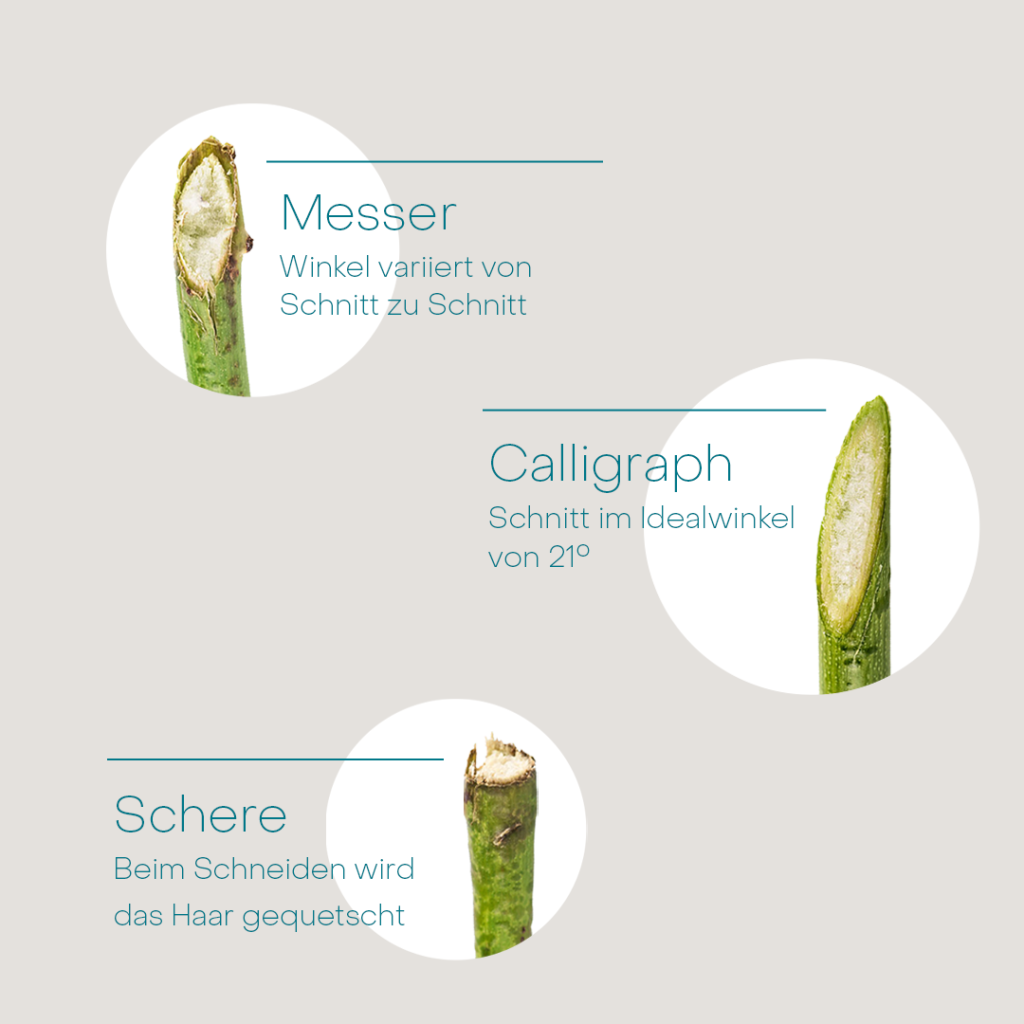 Calligraphy Cut - Unterschied zu Schere und Messer - Haarwerk Fuchs in Dübendorf, Zürich